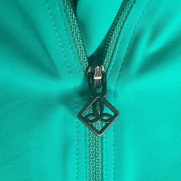 Prana Short Sleeved 1/4 Zip Teal Rashguard Top Women’s Small - Picture 5 of 8